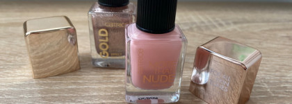 Любимый маникюрный дуэт - Catrice More than nude,12 Glowing Rose & Catrice Gold Effect, 02 Fascinating Grace