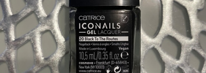 Чернее чёрного - в одно касание: Catrice Лак для ногтей Iconails Gel Lacquer 20 Black To The Routes