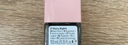 Не просто чёрный - Лак для ногтей Catrice Brave Metallics Nail Polish 01 Starry nights