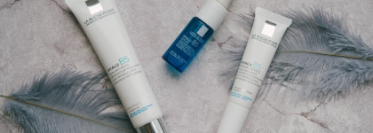 Три продукта от La Roche-Posay Hyalu B5 с гиалуроновой кислотой: сыворотка, крем для глаз, крем для лица