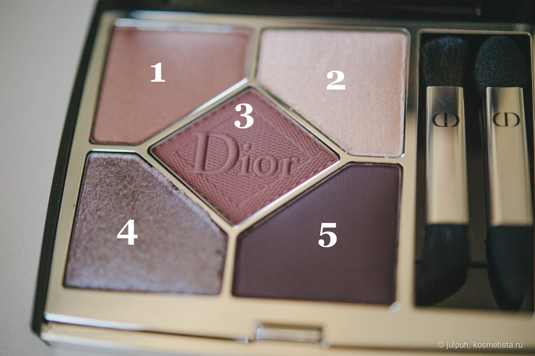 Диор тени 5 цветов макияж