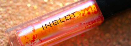 Оранжевый голографический блеск Inglot AMC Lip Gloss 545