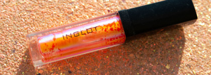 Оранжевый голографический блеск Inglot AMC Lip Gloss 545