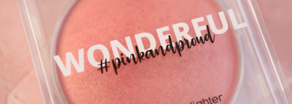 Парочка из яркой коллекции Essence #pinkandproud: румяна-хайлайтер и помада с глиттером