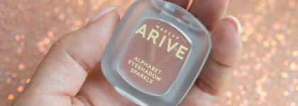 В поисках сияшки в оттенке "розовое золото" Arive Makeup Alphabet Eyeshadow Sparkle V