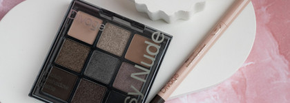 Палетка теней Divage Easy Nude Smokey и коричневый карандаш для глаз Divage Intense Color Long-Lasting 02