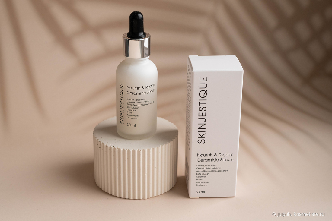Восстанавливающая сыворотка с керамидами и трипептидом меди Skinjestique Nourish & Repair Ceramide Serum