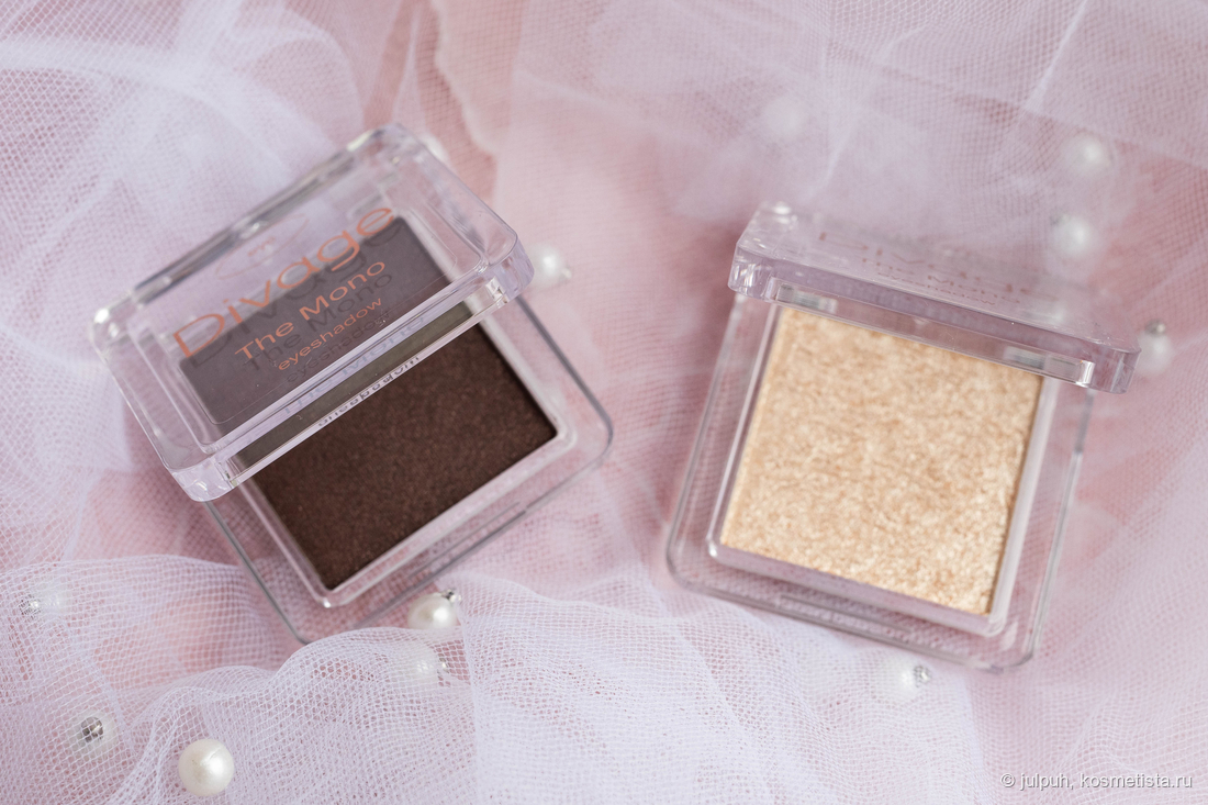 Divage The Mono Eyeshadow в оттенках 01 и 05