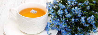 Lucia Bright Aura Oriflame. Белая смородина с лимонным чаем и голубыми незабудками