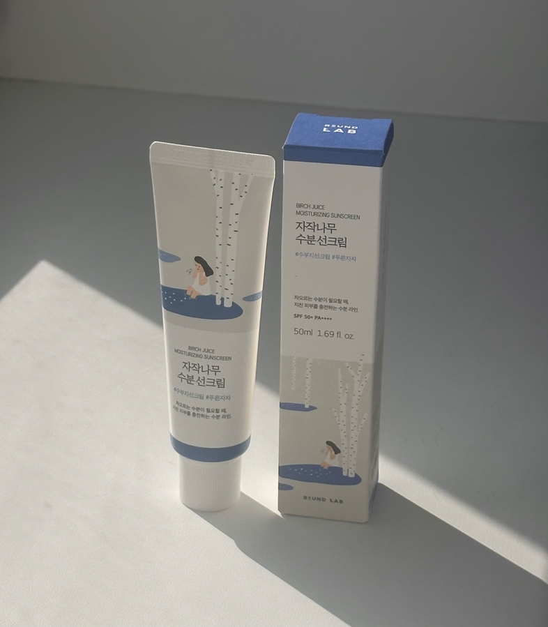 Комфортный солнцезащитный крем на лето – Round Lab Birch Juice Moisturizing Sunscreen Spf50+ PA++++