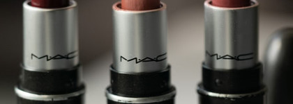 Помады MAC Little Mac Mini Lipstick Matte в оттенках Velvet Teddy, Mehr и Diva