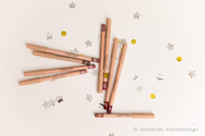 Карандаши для губ Stellary Classic Lipliner в оттенках : 01, 03, 05, 07 ...