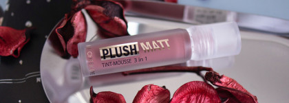 Luxvisage Plush Matt Тинт-мусс 3 в 1 для губ, щек и век в нюдовом оттенке 302 Lily Lilac