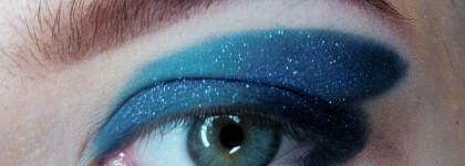 Макияж "крыло бабочки", морфо. Поэтапно