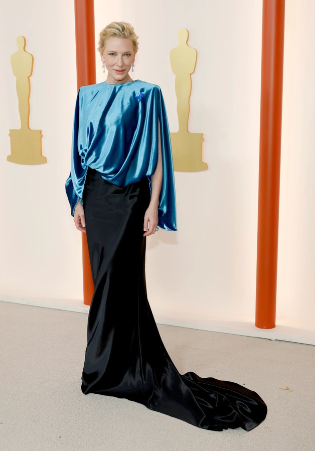 Самые красивые наряды знаменитостей на "Оскар - 2023"  Кейт Бланшетт, ( Louis Vuitton, Haider Ackermann? )