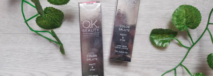 Пробую подобрать оттенок помады по интернету. Помада Ok Beauty color salute, два оттенка - Fever и Amber. Что получилось?