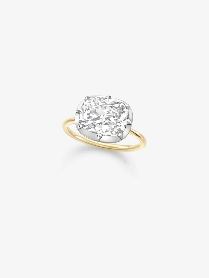 "Золотой глобус" 2025: Кольцо Jessica McCormack East-West Cushion Diamond Button Back Ring