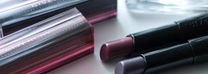 Givenchy Essence of Shadows: Rouge Interdit Vinyl Lipstick в оттенках #19 Shadow Purple и #20 Shadow Pink 
