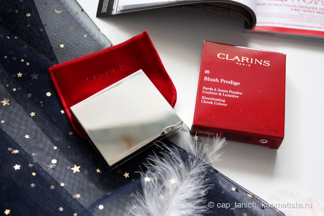 Нежный персиковый румянец с Clarins Blush Prodige в оттенке 05 Rose Wood