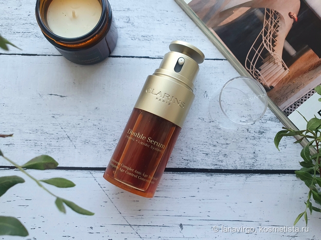 Clarins Double Serum Complete Age Control Concentrate. Знаменитая масляная сыворотка на жирной коже 30+