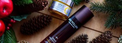 Крем для лица Missha Vita C Plus Spot Correcting&Firming Cream и восстанавливающий ампульный тонер Missha Bee Pollen Renew Ampoule Skin