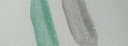 Искрящийся иней на ноготках с лаком от Alvin D'or Nail Polish Holographic