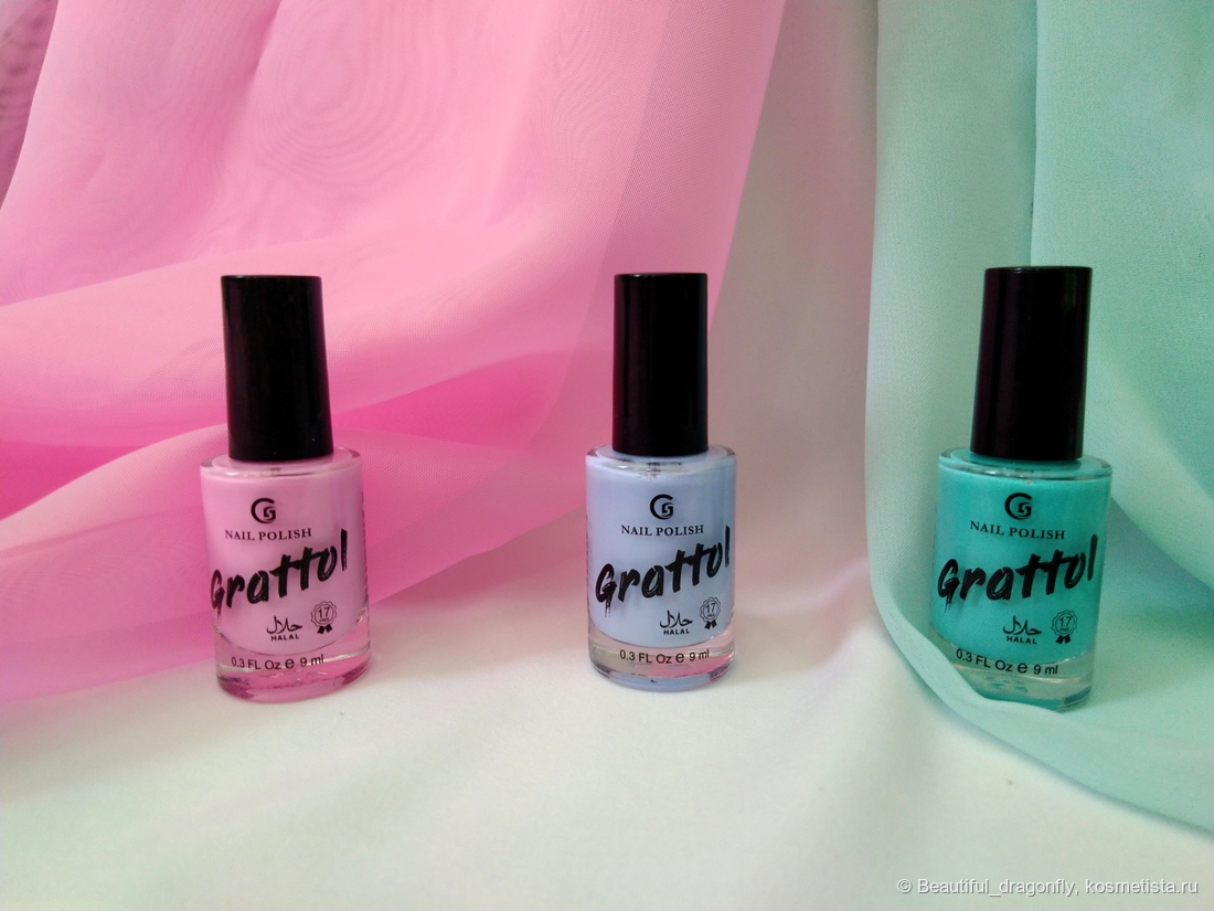 Лаки бренда Grattol Unicorn, Blue Berry, Tiffany