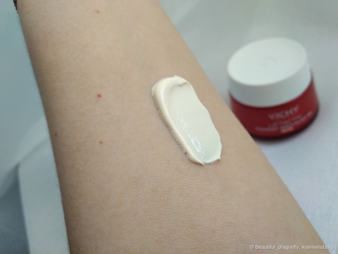 Цвет и консистенция крема