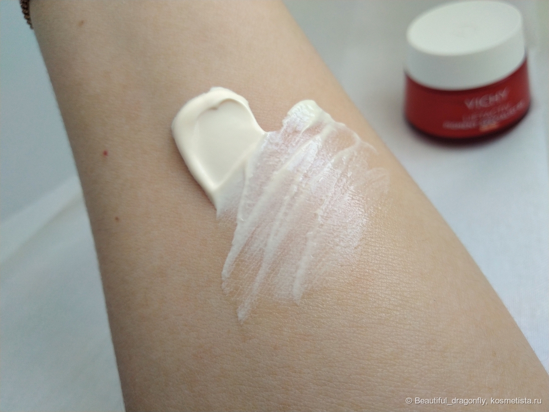 Цвет и консистенция крема