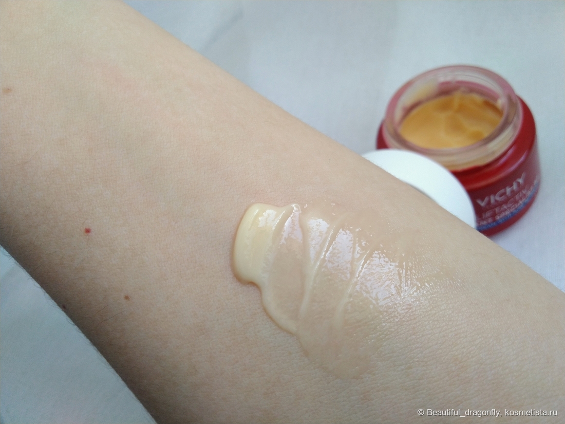 Цвет и консистенция крема