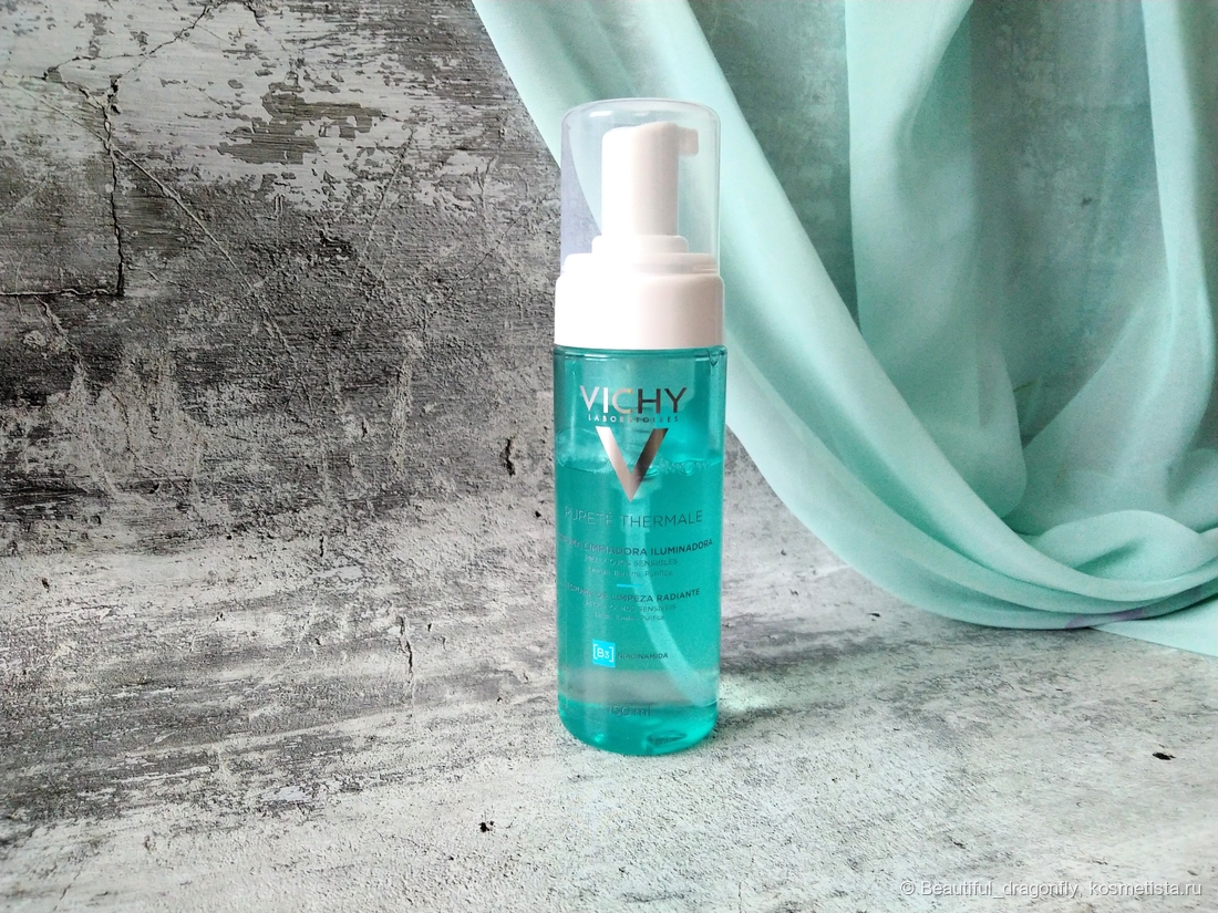 Очищающая пенка, придающая сияние коже Pureté Thermale от Vichy