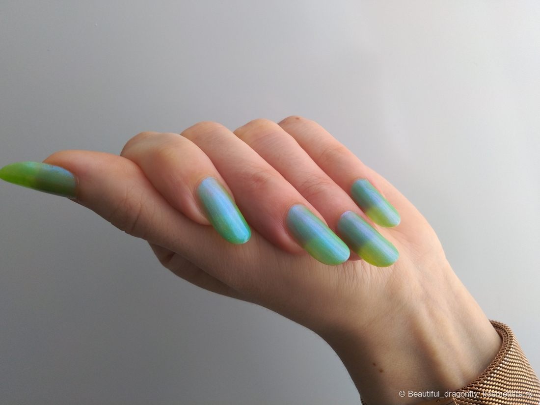 Два слоя лака в тени