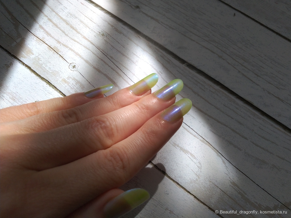 Один слой лака на солнце