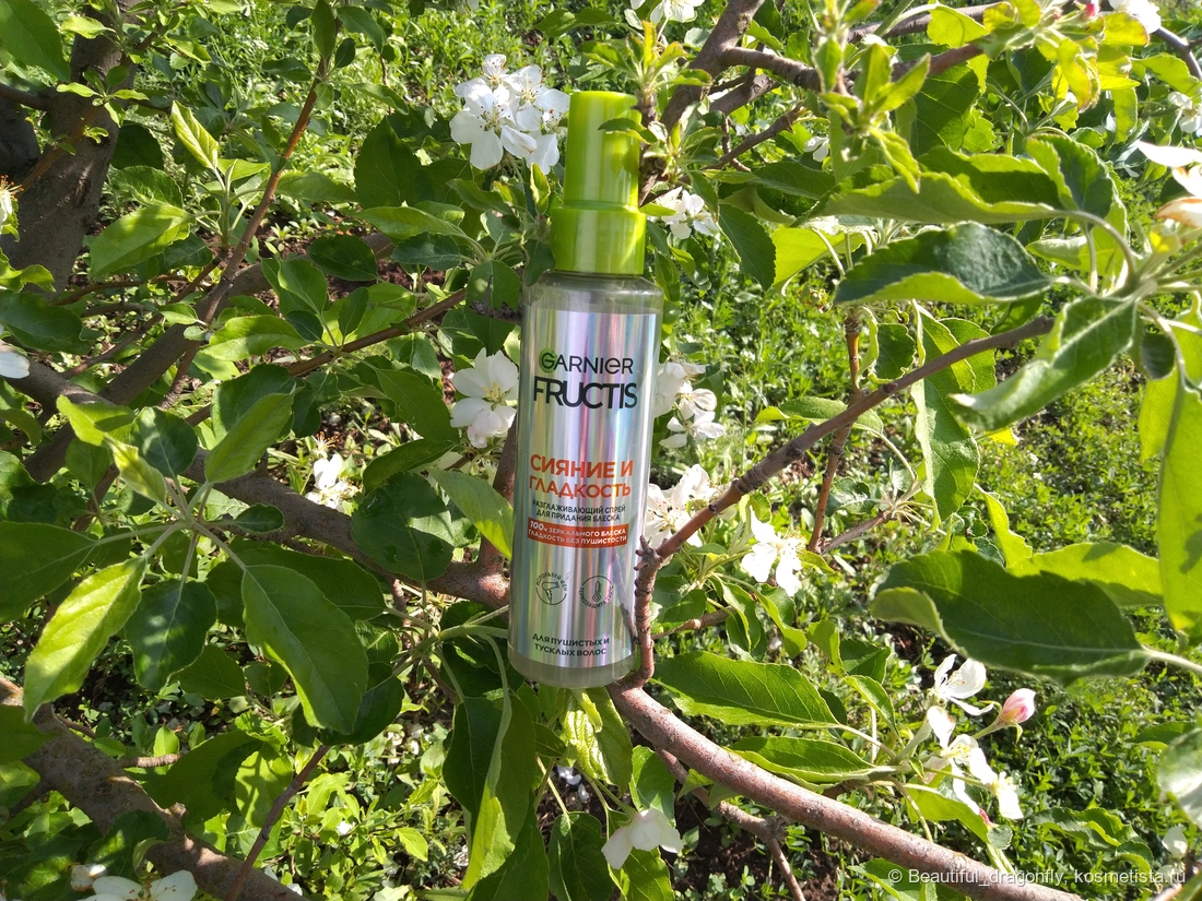 Блистать! Разглаживающий спрей "Сияние и гладкость" Fructis от Garnier