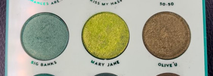 Зелёный в макияже с палеткой Just My Luck от Colour pop