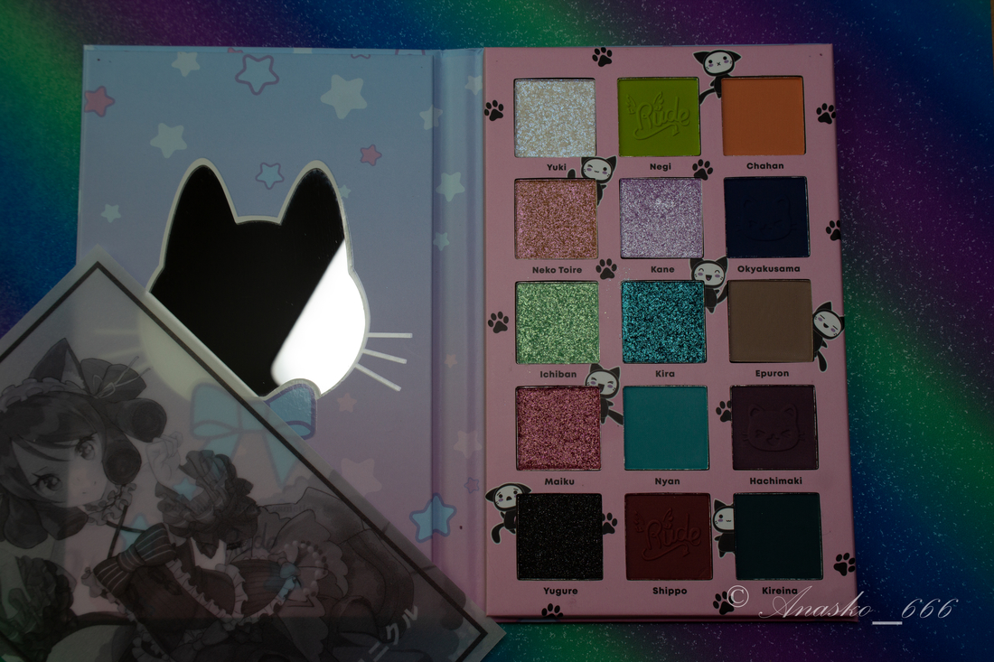 Rude Cosmetics Cat Girl Chronicles 15 Pressed Pigments and Shadows Neko  Chan