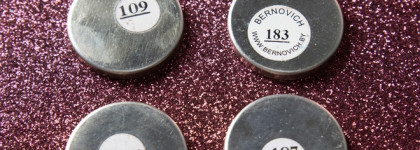 Тени-хайлайтеры от Bernovich: 109, 183, 186 и 187