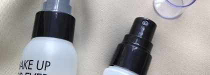 Сравнение спреев для макияжа MAC Prep + Prime Fix+ и Make Up for Ever Mist & Fix Hydrating. Для чего нужны и нужны ли вообще?