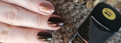 Когда душа желает праздника. Маникюр с помощью Berenice Ghost town, Relouis La mia Italia 40, Catrice Gold effect 03