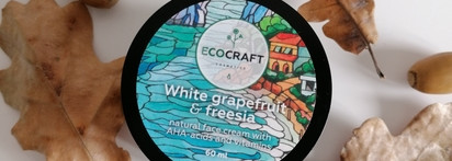 Любимый крем на холодное время года. Ecocraft White grapefruit and freesia крем для жирной и комбинированной кожи с aha-кислотами