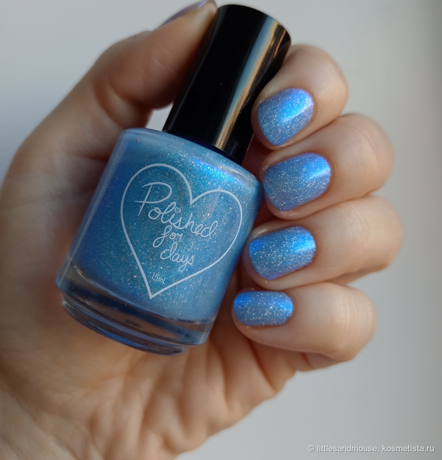 Тень. Лак более насыщенный и голубой