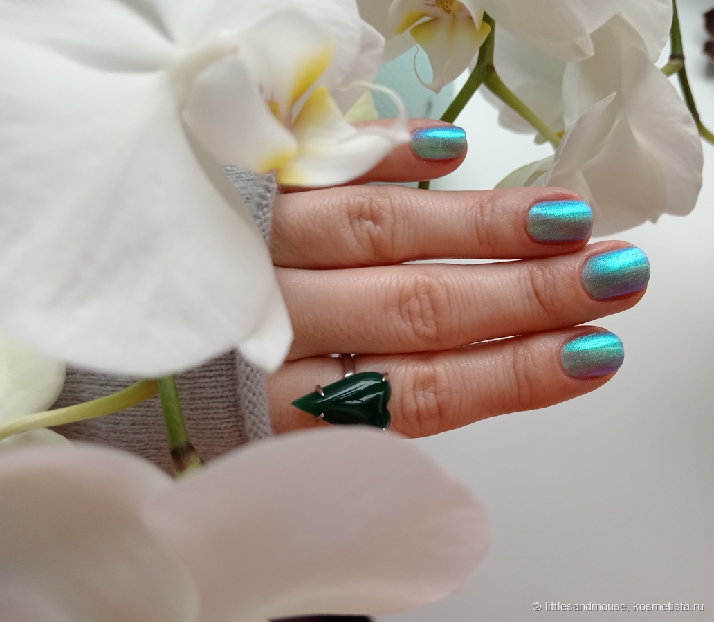 Шиммер очень красивый и искристый