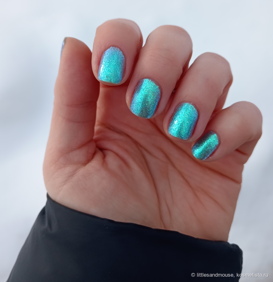 Ещё на фоне снега. Фольга или рыб я чешуя?)