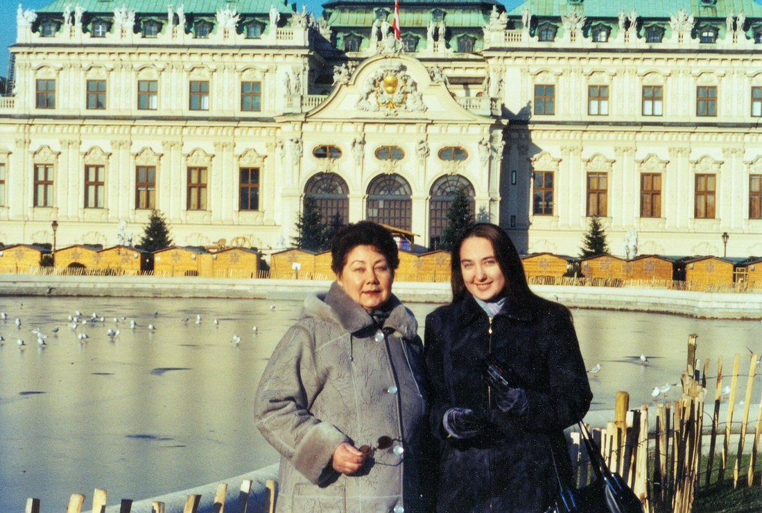 Мы  с  мамой  в  Вене, декабрь 2005 г.