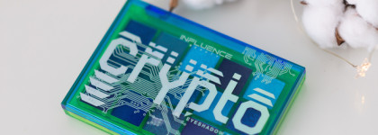 Палетка Influence Beauty Crypto Eyeshadow Palette. Прекрасные переливы в своеобразном качестве