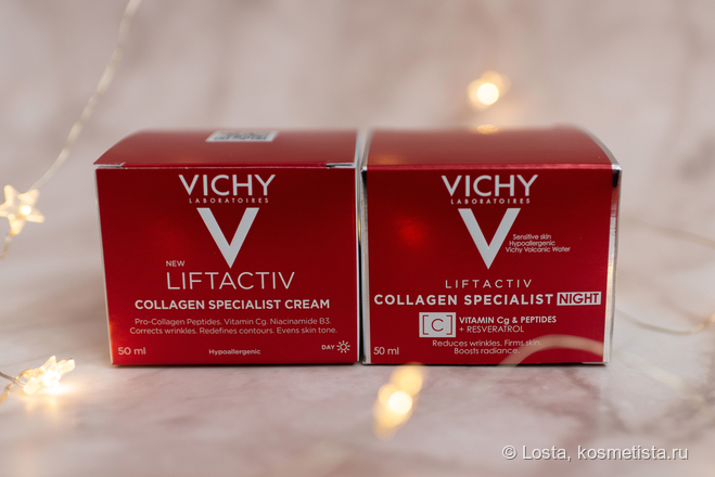 Кремы Liftactiv Collagen Specialist: дневной и ночной