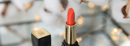Люкс: насыщенная губная помада Guerlain Kiss Kiss Lipstick Shaping Cream Lip Colour в оттенке 344 Sexy Coral