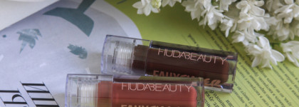 Huda Beauty Faux Filler Extra Shine Lip Gloss в оттенках Foxy и Coco
