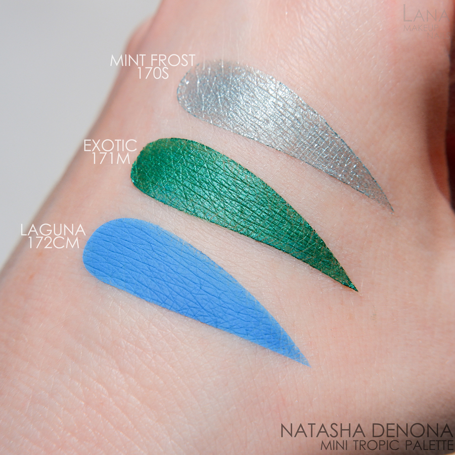 Natasha Denona mini Tropic palette. Blue Lagoon cocktail.