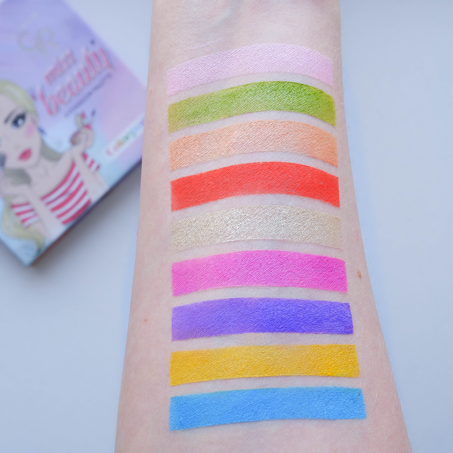 Golden Rose Miss Beauty eyeshadow palette "Colourpop" (естественный свет)